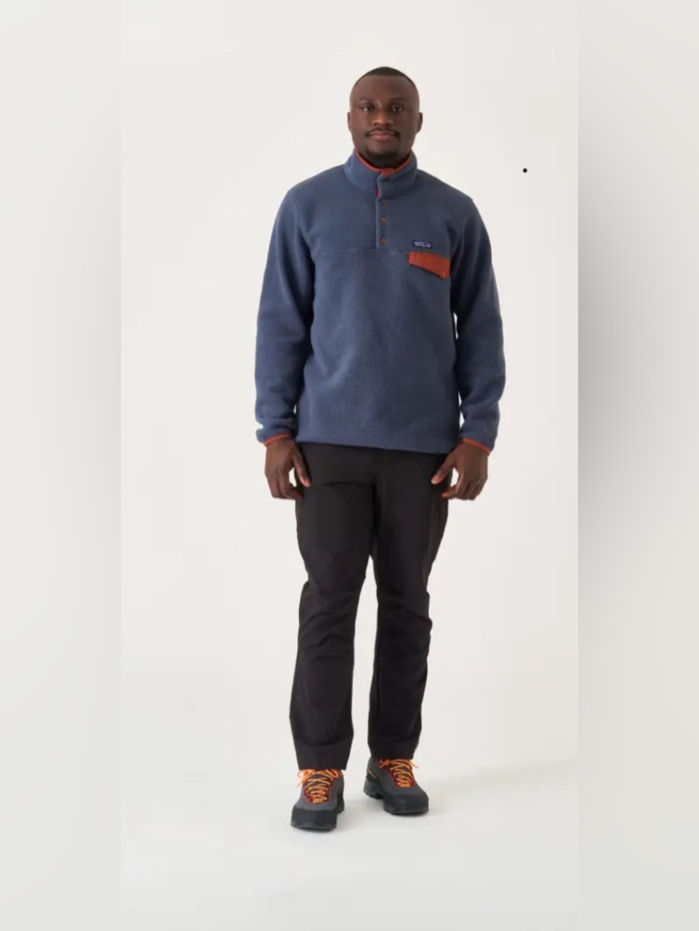 Patagonia Lightweight Synchilla Snap-T Pullover
Smolder Blue W/Burnished Red
